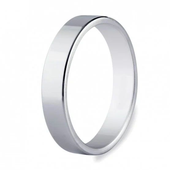 ALIANZA ORO BLANCO 18K PLANA 028-150B
