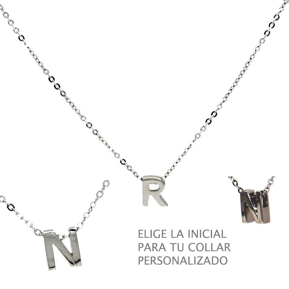 COLLAR MUJER PLATA CON COLGANTE 