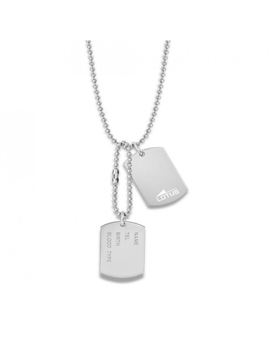 COLLAR HOMBRE ACERO LOTUS LS2139-1/1