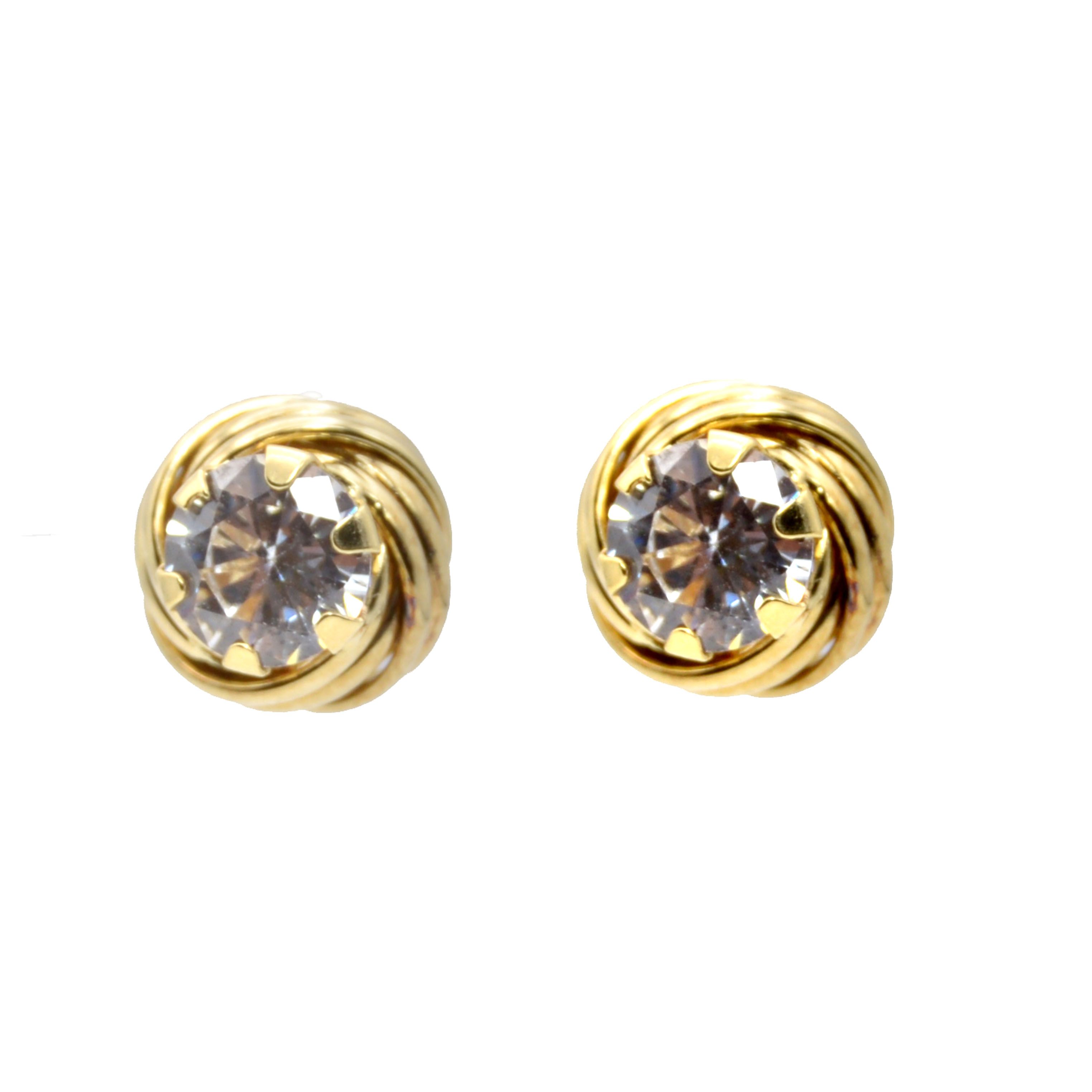 PENDIENTES ORO 18K Y CIRCONITA 186741