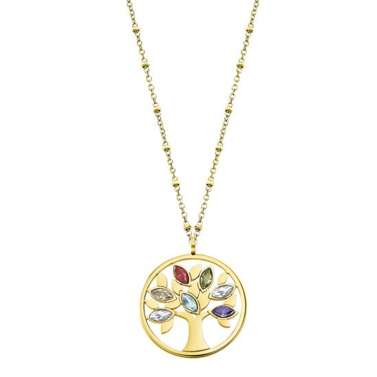 COLLAR MUJER LOTUS ACERO DORADO LS2192-1/2