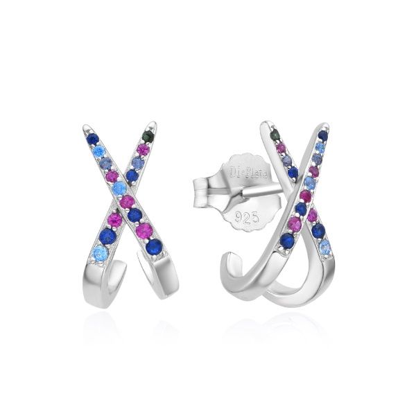 PENDIENTES MUJER PLATA DE LEY  925 24843/MIX