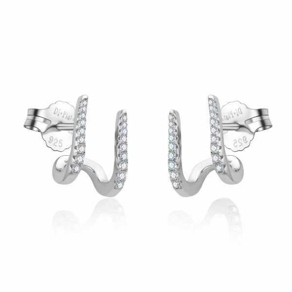 PENDIENTES MUJER PLATA DE LEY 925 DORADOS 24861