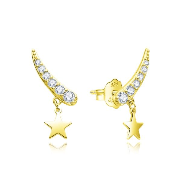 PENDIENTES MUJER PLATA DE LEY 925 DORADOS 24870/Y