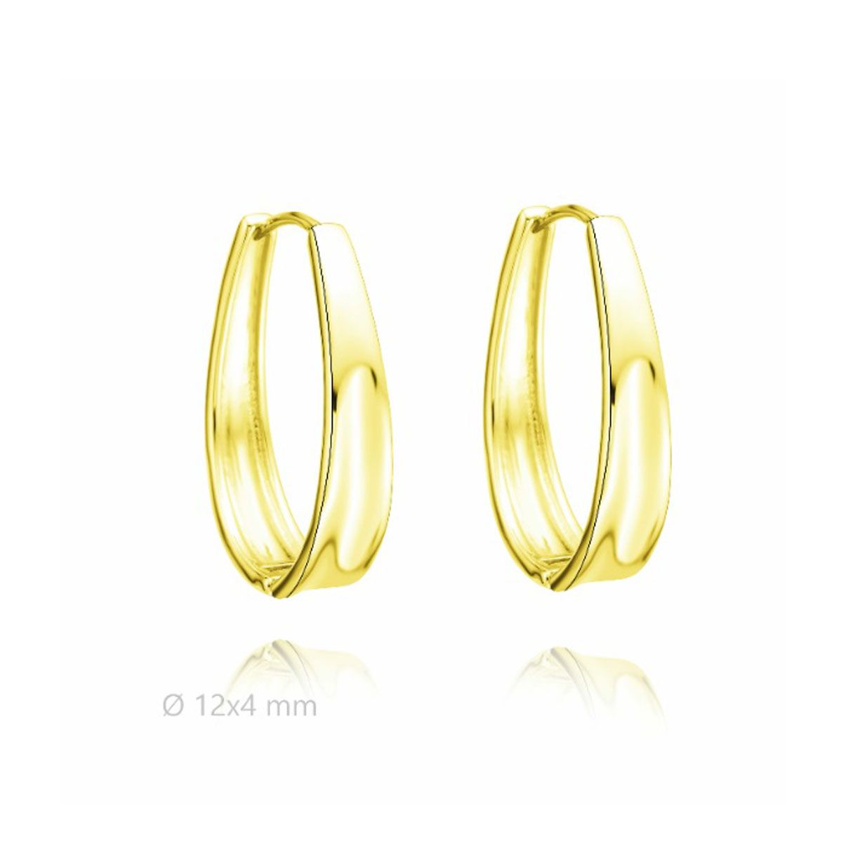 PENDIENTES MUJER PLATA DE LEY 925 DORADO 40805/12 