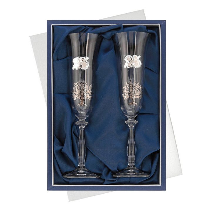 ESTUCHE JUEGO DE COPAS DE CHAMPAGNE 25 ANIVERSARIO GA4307V