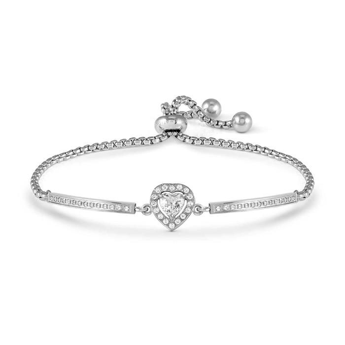 PULSERA MUJER ACERO NOMINATION  PLATEADO CORAZÓN ROYAL DREAM 029800/031